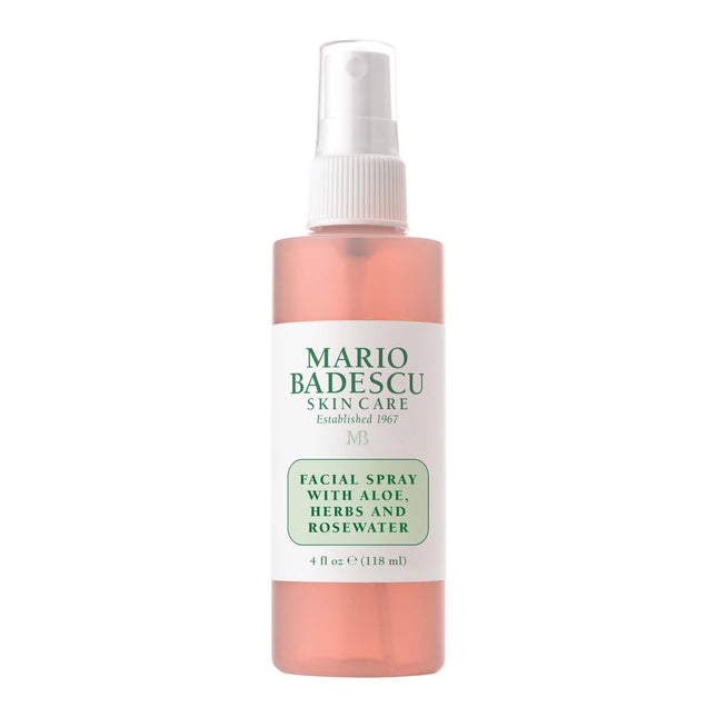 Mario Badescu Facial Spray with Aloe, Herbs and Rose Water for All Skin Types, Face Mist that Hydrates, Rejuvenates & Cl