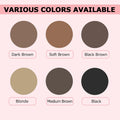 Eyebrow Color Kit with Brow Color & Eyebrow Pencil, 2-in-1 Natural Effects Eyebrow Makeup Set, Easy & Safe to Use 10ml - #01ZM Black Brown