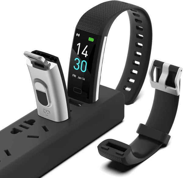 ENGERWALL Fitness Tracker with Step Counter/Calories/Stopwatch, Activity Tracker with Heart Rate Monitor, IP68, Health Tracker with Sleep Tracker,