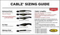 Cablz Original Eyewear Retainer | Stainless Cable Eyewear Retainer Strap 14-inch Black