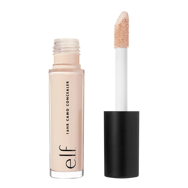 E.L.F. 16HR Camo Concealer, Full Coverage, Highly Pigmented Concealer with Matte Finish, Crease-Proof, Vegan & Cruelty-Free, Light Ivory, 0.203 Fl Oz