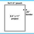 Apache Laminating Pouches 5 mil, for 8.5 x 11 inch Letter Size Paper 9 x 11.5 inch Sheets, 100 Pack LETTER 5mil 100 Pack