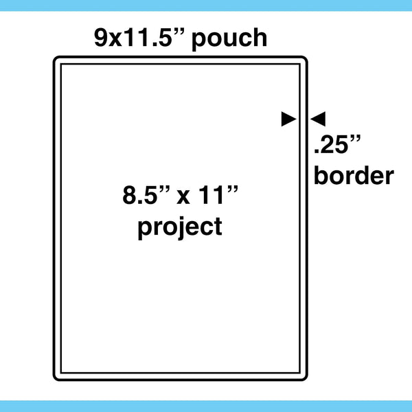 Apache Laminating Pouches 5 mil, for 8.5 x 11 inch Letter Size Paper 9 x 11.5 inch Sheets, 100 Pack LETTER 5mil 100 Pack