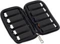 JBOS 10 Slots Neoprene USB Flash Drive Case with 20 Identification Labels,Anti-Static Thumb Drive Organizer Bag, Slim Portable Memory Stick