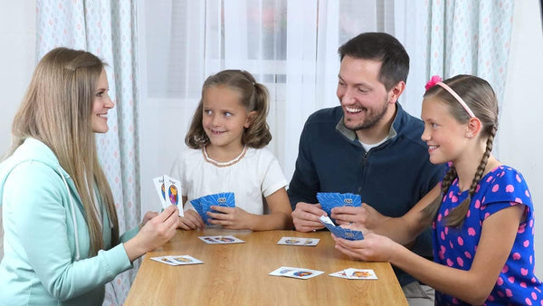 Regal Games Card Games for Kids - Go Fish, Crazy 8'S, Old Maid, Slap Jack, Garbage Monster, War - Simple & Fun Classic Family Table Games - Games