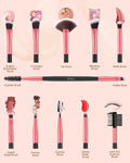 BESTOPE PRO Makeup Brushes 16 Pcs Makeup Brush Set, Blending Brush for Foundation, Premium Synthetic Powder Concealers Makeup Brushes for Eyes and