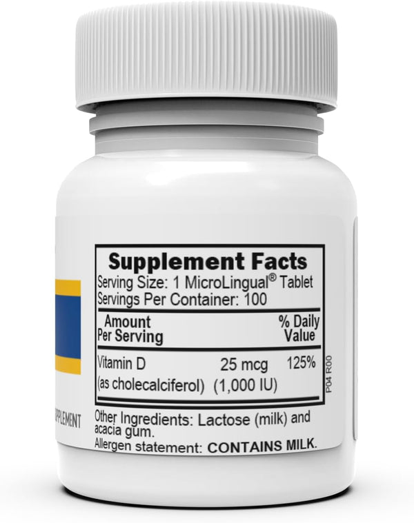 Superior Source Vitamin D3 1000 IU - Offers Immune System, Brain & Nervous System Support - Aids Calcium Absorption for Teeth & Bone Health -