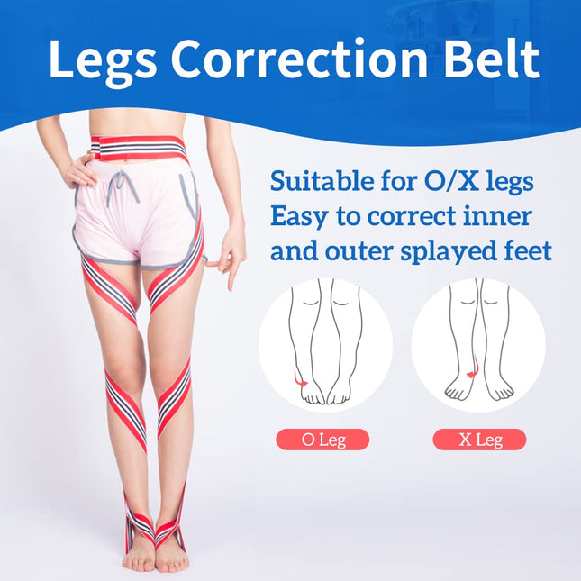 GHORTHOUD O/X Legs Correction Belt Legs Posture Corrector Band Unisex O/X Legs T