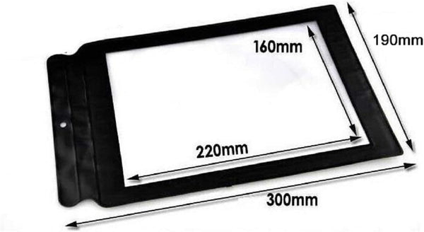 Valuu A4 Magnifier Full Page Reading Magnifier 3X Magnifying Power Large Sheet Magnifying Glass Reading Aid Lens Fresnel for Books Menus