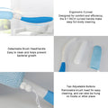 Long Handled Shower Brush, Non-Slip Long Handle Bath Brush, Back Body Brush Gentle Exfoliating and Lather Well Deep Cleansing Long-Lasting for Body