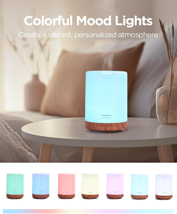 InnoGear 300ML Essential Oil Diffuser, Premium 5-in-1 Ultrasonic Aromatherapy Diffusers Mother's Gift Scent Humidifier Aroma Diffuser Vaporizer
