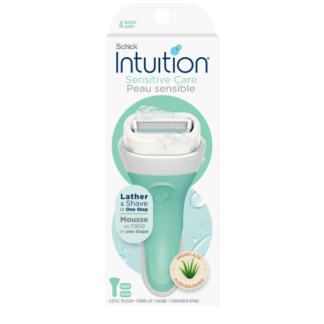 Schick Intuition Razors for Women with Sensitive Skin | 1 Razor & 2 Intuition Ra
