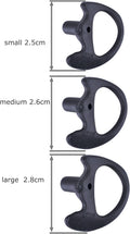 Two Way Radio Ear Mold Replacement Soft Silicone Ear Insert for Acoustic Coil Tube Earpiece (Black, 5 Pair Small)