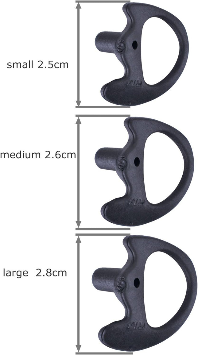 Two Way Radio Ear Mold Replacement Soft Silicone Ear Insert for Acoustic Coil Tu