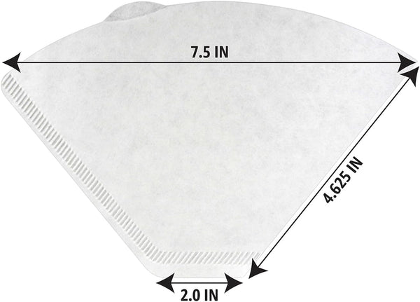 Amazon Basics Number 4 Cone Coffee Filters for 8-12 Cup Coffee Makers, White, 100 Count
