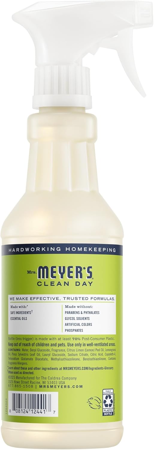 MRS. MEYER'S CLEAN DAY All-Purpose Cleaner Spray, Lemon Verbena, 16 Fl. Oz