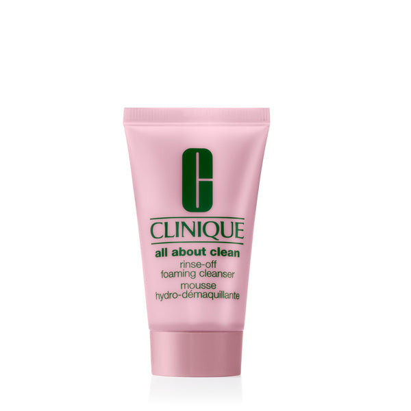Clinique All About Clean Rinse-Off Foaming Face Wash | Face Cleanser With Hyaluronic Acid + Glycerin For Oily Skin Types | Dissolves Makeup +