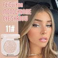 Glitter Shimmer Sparkle Eyeshadow Palette Makeup for Green Blue Eyes, Pearl White Silver Glitter Shimmer Metallic Holographic Multichrome Cream