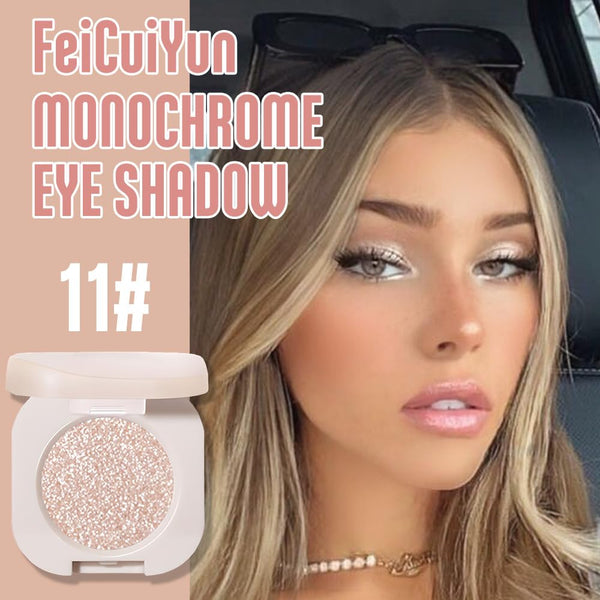 Glitter Shimmer Sparkle Eyeshadow Palette Makeup for Green Blue Eyes, Pearl White Silver Glitter Shimmer Metallic Holographic Multichrome Cream