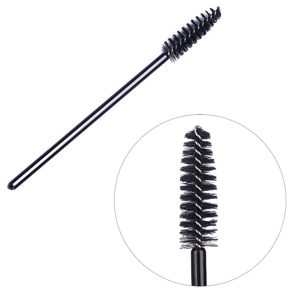 1000 Mascara Wands Disposable Spoolies Bulk for Eyelash Extensions, Black Black-1000