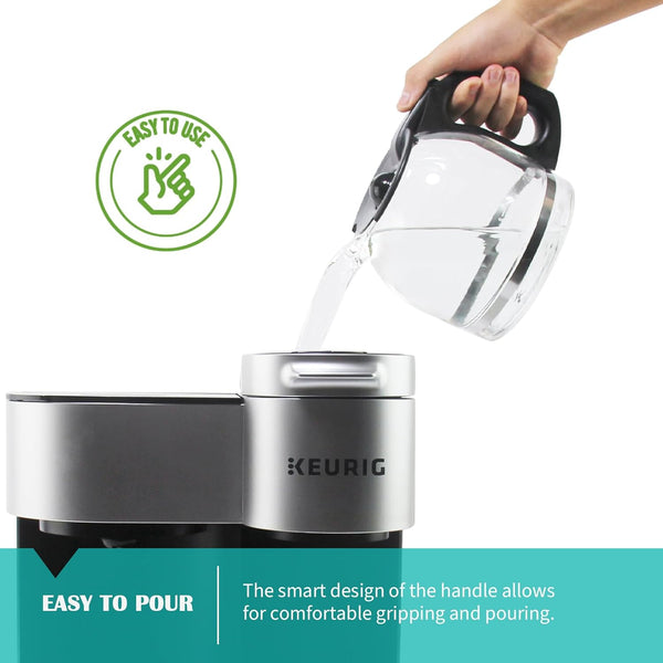 12-CUP Glass Coffee Carafe ONLY for KEURIG K-DUO Single Serve Coffeemaker | DO NOT fit the K-Duo Essentials Mode