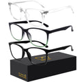 Oilway Blue-Light Blocking Glasses Computer Reading/Gaming/TV/Phones Glasses Fashion Anti Eyestrain Glasses for Women Men(E6