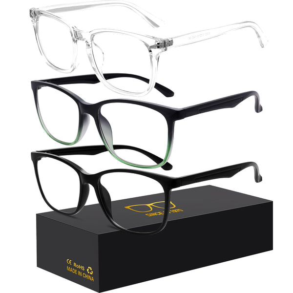 Oilway Blue-Light Blocking Glasses Computer Reading/Gaming/TV/Phones Glasses Fashion Anti Eyestrain Glasses for Women Men(E6