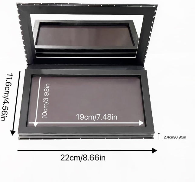 Double Layer Book Shape Empty Magnetic Eyeshadow Makeup Palette with Mirror and 
