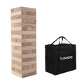 Giant Tumble Tower (Stacks to 4+ Feet), 54pcs Wooden Blocks Stacking Game, Indoor Outdoor Game for Kids Adult Family Fun | Ages 6+ | Yard Games |