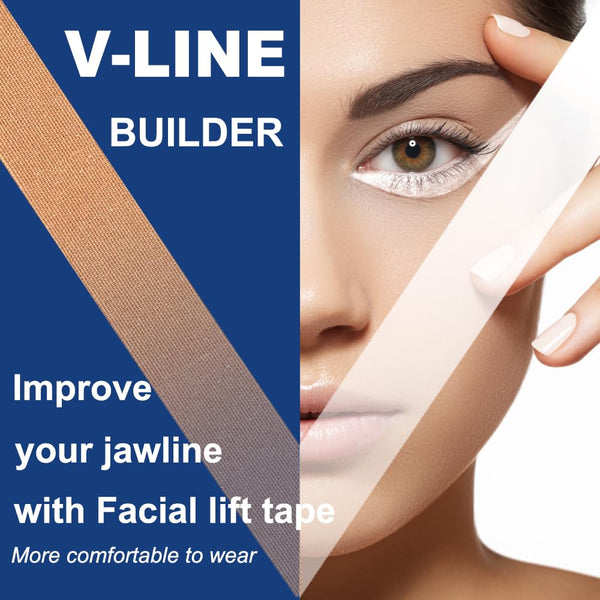 Akissos Facial Myofascial Lift Tape Face Lift Tape Face Toning Belts Anti Wrinkle Patches Anti Freeze Stickers Neck Lift Tape Unisex For Firming
