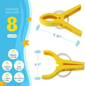 Danmu Beach Towel Clips,Cruise Essentials,Towel Clips for Beach Chairs,8pcs | Multi-color,2.7" Opening,Strong Grip,Lake essentials,Boating