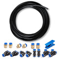 Pneumatic Tubing Black PU Air hose Pipe Tube Kit 6mm OD 4mm ID 39.4ft/12 Meter for Air Line or Fluid Transfer… 6mm OD / 4mm ID × 12m Black