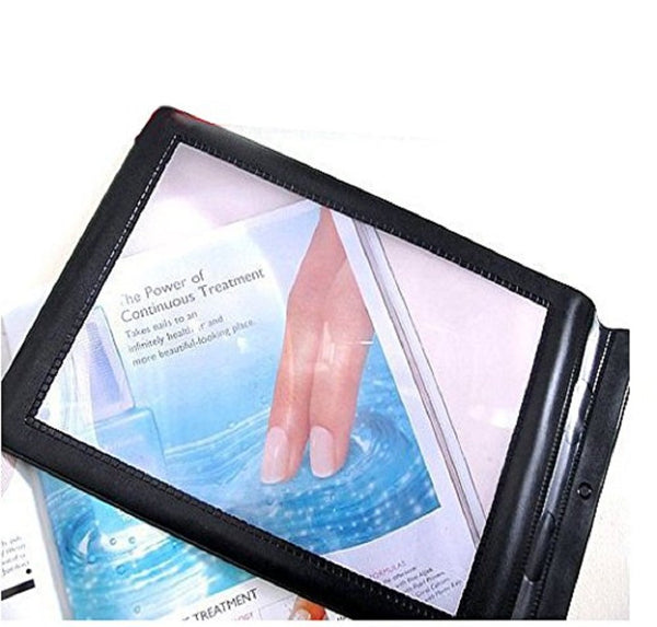 Valuu A4 Magnifier Full Page Reading Magnifier 3X Magnifying Power Large Sheet Magnifying Glass Reading Aid Lens Fresnel for Books Menus