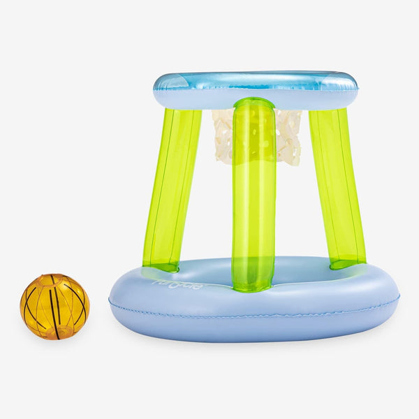 Funsicle 2ft Floating Basketball Set, Inflatable Sports Pool Game, Includes Inflatable Basketball & Hoop, Multicolor, Age 3 & up, Unisex