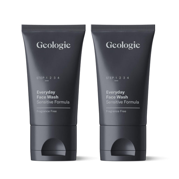 Geologie Daily Face Wash for Sensitive Skin | Fragrance-Free Facial Cleanser for Men & Women | Acne & Oil Control | Non-irritating, Gentle