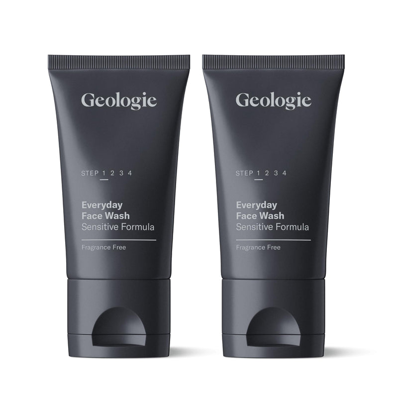 Geologie Daily Face Wash for Sensitive Skin | Fragrance-Free Facial Cleanser for Men & Women | Acne & Oil Control | Non-irritating, Gentle
