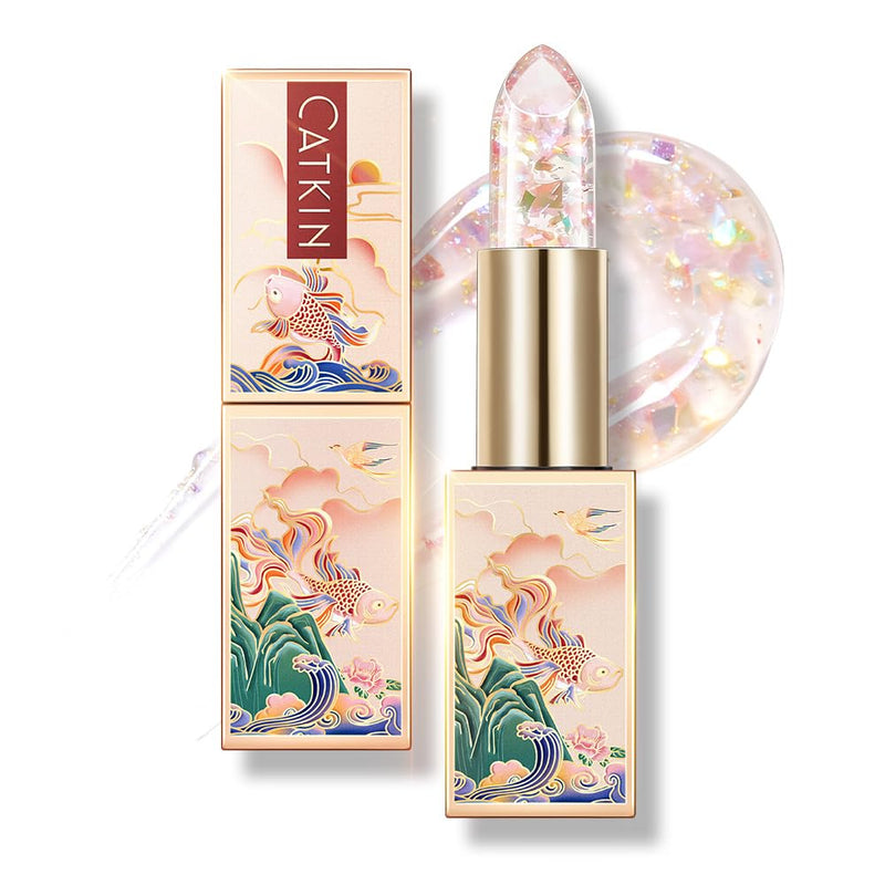 CATKIN Lip Balm Tinted Color Changing Lipstick Ultra Hydrating Lip Moistrurizer Lip Care with Vitamin E Nourishing For Cracked & Dry Lips 0.12 oz