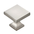 Home Expert 5 Pack Cabinet Knobs Kitchen Cabinet Knobs Silver Knobs for Dresser Drawers Brushed Kitchen Hardware for Cabinets Square Drawer Pulls