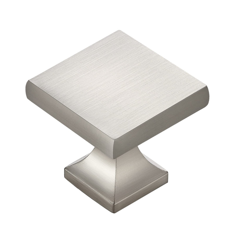 Home Expert 5 Pack Cabinet Knobs Kitchen Cabinet Knobs Silver Knobs for Dresser Drawers Brushed Kitchen Hardware for Cabinets Square Drawer Pulls