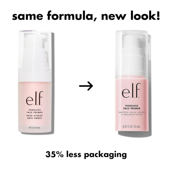 E.L.F. Poreless Face Primer, Restoring Makeup Primer for a Flawless, Smooth Canvas, Infused with Tea Tree & Vitamin A, Vegan & Cruelty-Free, 0.47