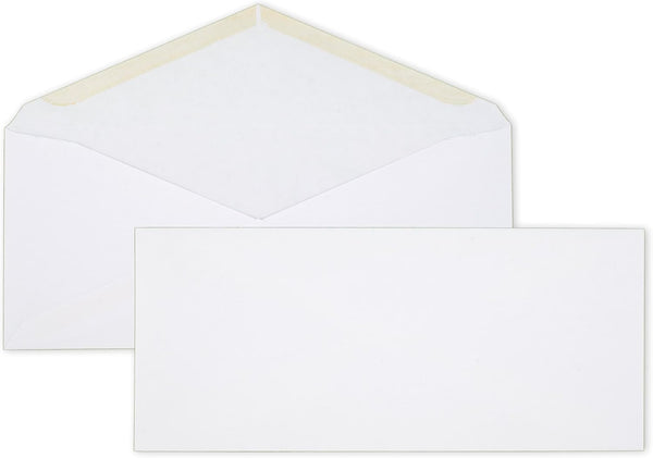 Mead 0 Envelopes, Letter Size, 4-1/8" x 9-1/2", Gummed Closure, White All-Purpose for Home & Office Mail, 50 Count (75050) Minimalist 1 Count