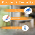 Plastic Wrap Cutter Slide Cutter - Reusable Snap-On Sliding Cutter Fit 12 Inch Plastic Wrap Foil Wax Paper Parchment Paper Barbecue Paper Baking