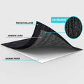 Abyssaly Black Contact Paper Peel and Stick - Wood Wallpaper Decorative Self-Adhesive Removable Vinyl Film - Easy to Install Thickening Upgrade