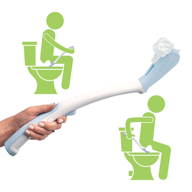 Juvo Toilet Aid - Personal Bottom Wiping Tool, Bathroom Mobility Aid for Disable