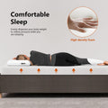PayLessHere | 5 Inch Full Mattress | Medium Firm Base Foam Mattress | Removable Washable Zipper Cover | Breathable & Comfortable | White | Bed in