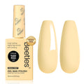 Beetles Pastel Yellow Gel Polish, 15ML Hema Free Light Yellow Gel Nail Polish Butter Time All Season Nails Soak Off UV Colorful Bottle Nail Art