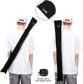 Cosmos Cue Stick Carrying Bag for 1/2 Billiard Stick Storage, 32 Inches Black Color, with Mini Zipper Storage Pouch