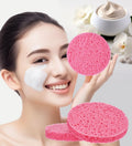 METUUTER 50 PCS Compressed Facial Sponges for Estheticians- 100% Natural Cellulose Face Sponge Professional Cosmetic Spa Sponges for Face