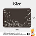 GAYA Grounding Mat for Feet, Sleep & Pain Relief, 24x16 Earthing Mat | 15ft cord with 100K Ohm safety resistor, 3-layer conductive carbon build,