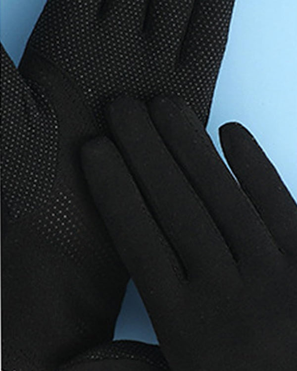 Women'S Summer-Sun-Protection-Cycling-Gloves Touchscreen Full Finger Driving Gloves Outdoor UPF 50+ Protection